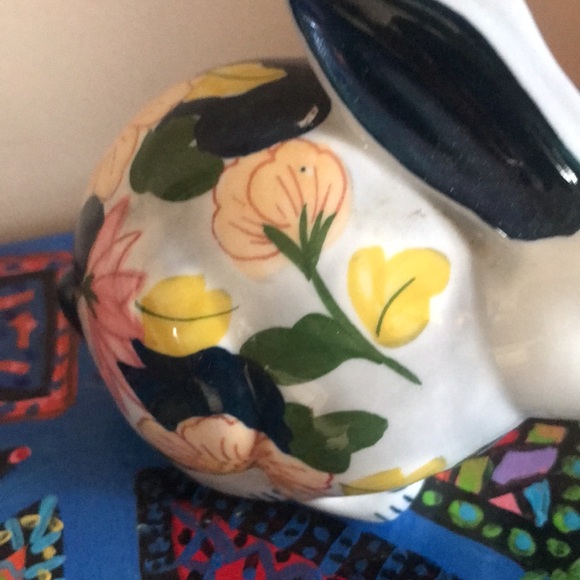 Rabbit Ceramic Floral - Picture 2 of 10